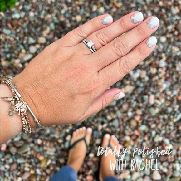 *Retired* Color Street: Holo Your Heart | Beige Tan Gray Neutral Glitter Shimmer - Picture 13 of 16